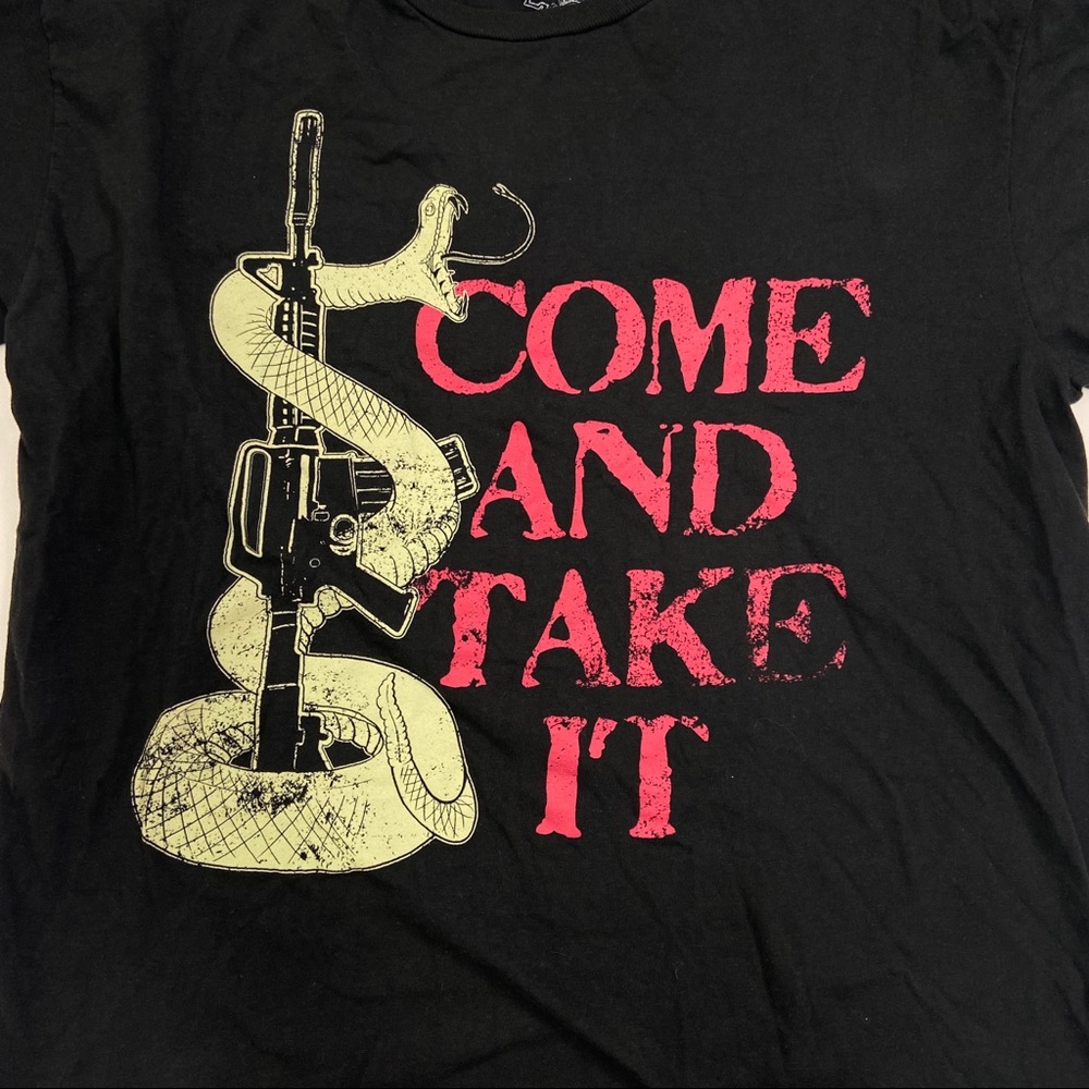 Come & take it fun snake shirt. Large - Picture 2 of 4